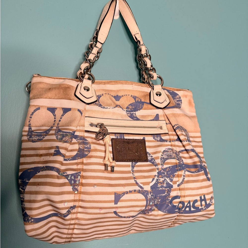 Coach Poppy Pop C Glam Tote 🛥️